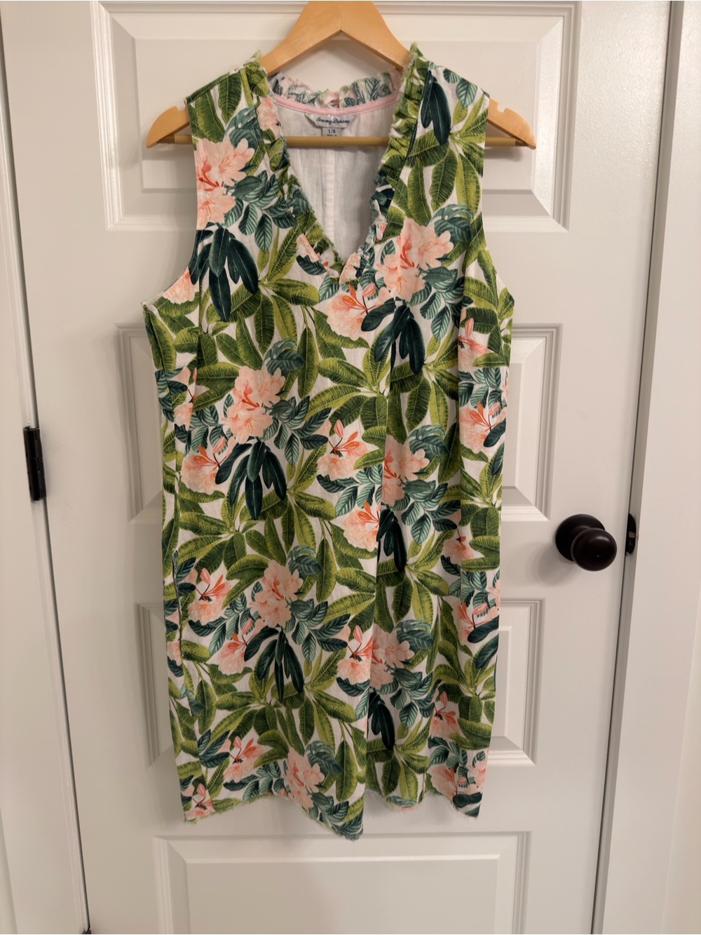 Tommy Bahama Floral Sundress in Green, Pink & Cream
